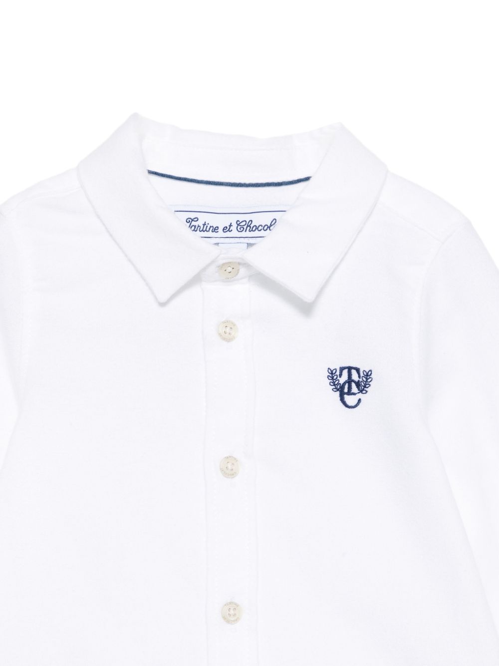 Camicia per neonato Tartine & Chocolat Kids bianca con colletto classico CD12021 01 TArtine & Chocolat KIDS 