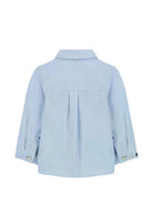 Camicia per neonato Tartine & Choccolat Kids azzurra con logo ricamato sul petto CD12021 40 TArtine & Chocolat KIDS 