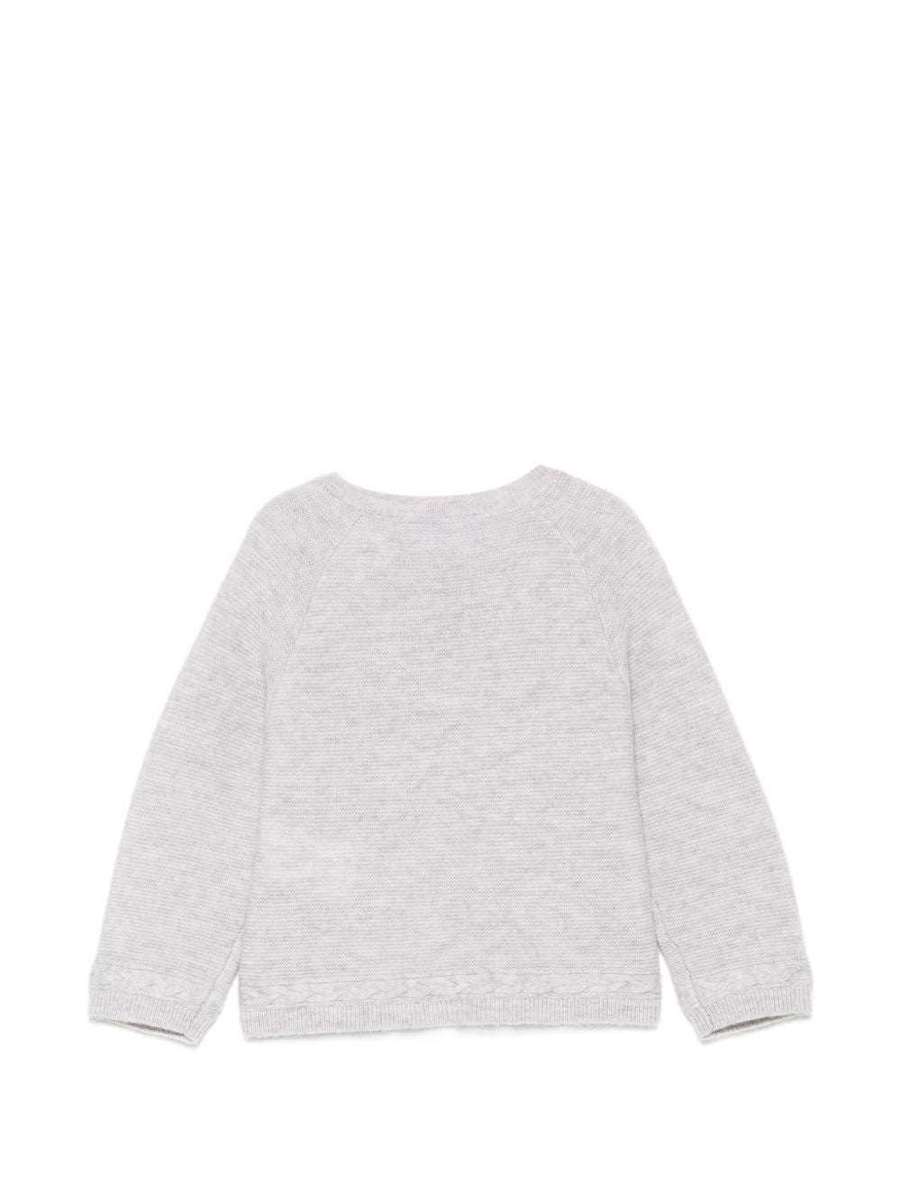 Cardigan per neonati Tartine Et Chocolat grigio in maglia con bottoni CD18010 20 TArtine & Chocolat KIDS 