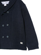 Cardigan per neonato Tartine Et Chocolat blu doppiopetto con scollo a scialle CD18031 04 TArtine & Chocolat KIDS 