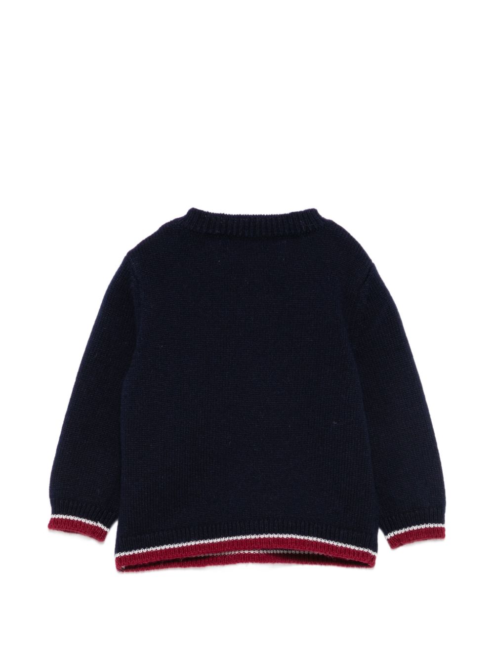 Maglione per neonato Tartine Et Chocolat blu con intarsio cavaliere e chiusura con bottoni CD18091 04 TArtine & Chocolat KIDS 