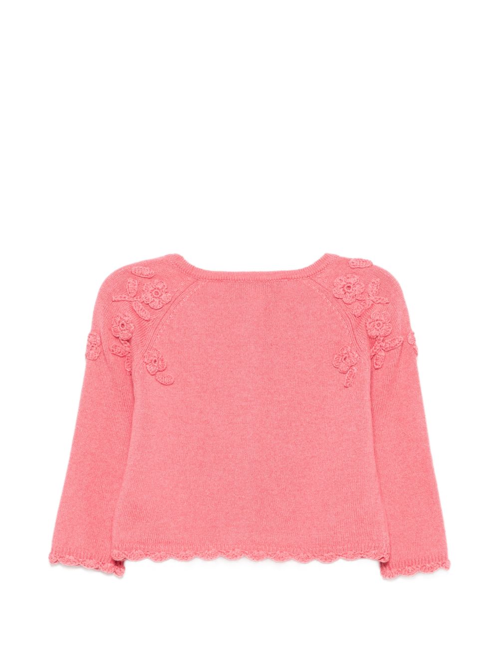 Cardigan per neonata Tartine Et Chocolat rosa con orlo a smerlo CD18141 34 TArtine & Chocolat KIDS 