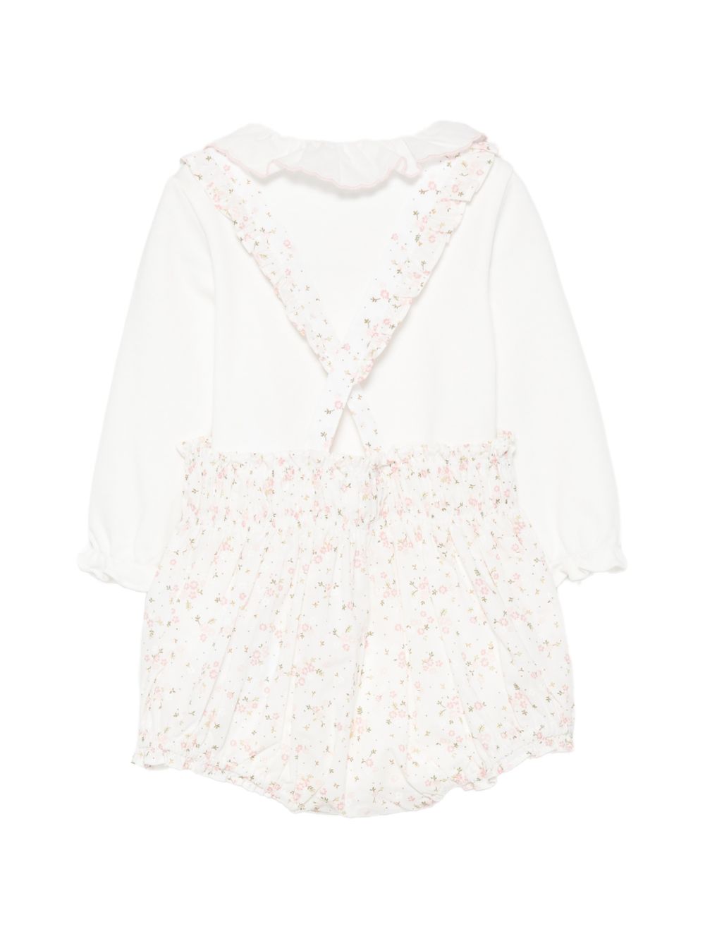 Set blusa e tutina per neonata Tartine Et Chocolat Kids bianco con colletto alla Peter Pan CD37000 13 TArtine & Chocolat KIDS 
