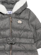 Cappotto per neonata Tartine Et Chocolat Kids grigio con finitura imbottita CD42061 22 TArtine & Chocolat KIDS 