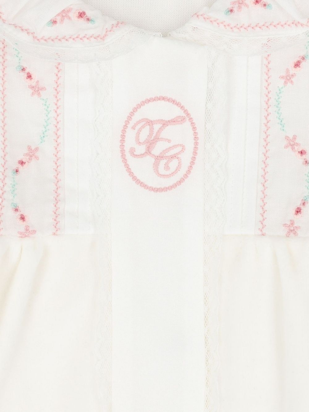 Tutina per neonata Tartine Et Chocolat Kids bianca con ricamo a fiori CD54100 13 TArtine & Chocolat KIDS 
