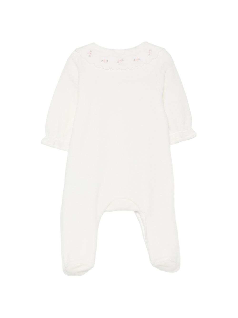 Tutina per neonata Tartine Et Chocolat Kids bianca con ricamo a fiori CD54110 13 TArtine & Chocolat KIDS 