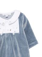 Tutina per neonato Tartine Et Chocolat Kids blu con finitura vellutata CD54140 47 TArtine & Chocolat KIDS 