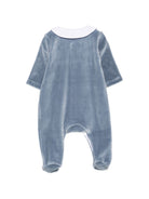 Tutina per neonato Tartine Et Chocolat Kids blu con finitura vellutata CD54140 47 TArtine & Chocolat KIDS 