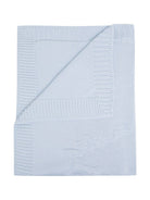 Coperta per neonato Tartine Et Chocolat azzurra con logo ricamato T60006F 41 TArtine & Chocolat KIDS 
