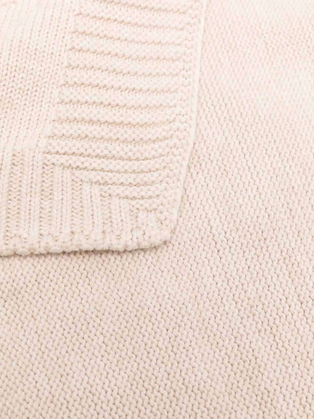 Coperta per neonati Tartine Et Chocolat beige con motivo a intarsio a riccio T60006F 61 TArtine & Chocolat KIDS 