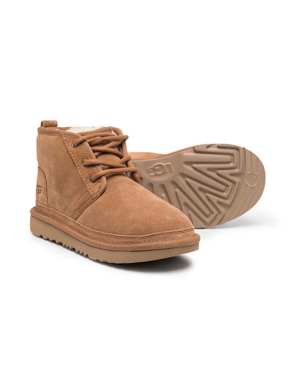 Stivali Neumel II per bambini UGG Kids marrone con cerniera laterale 1017320T CHE UGG KIDS 