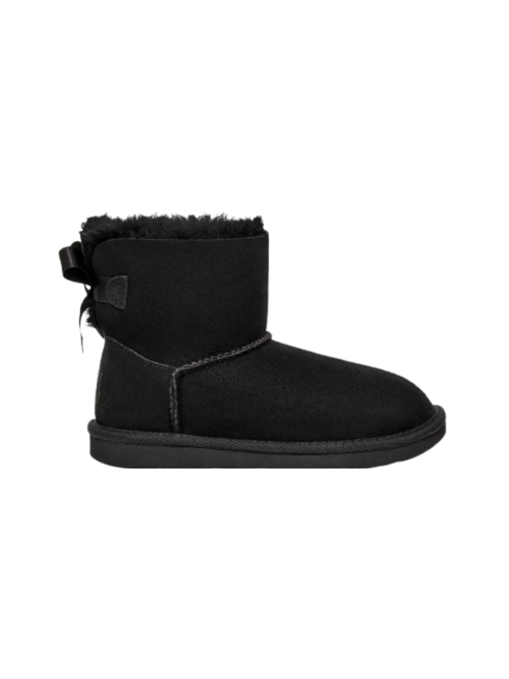 Stivaletti per bambina Ugg Kids neri con chiusura posteriore con nodo 1017397K BLK UGG KIDS 