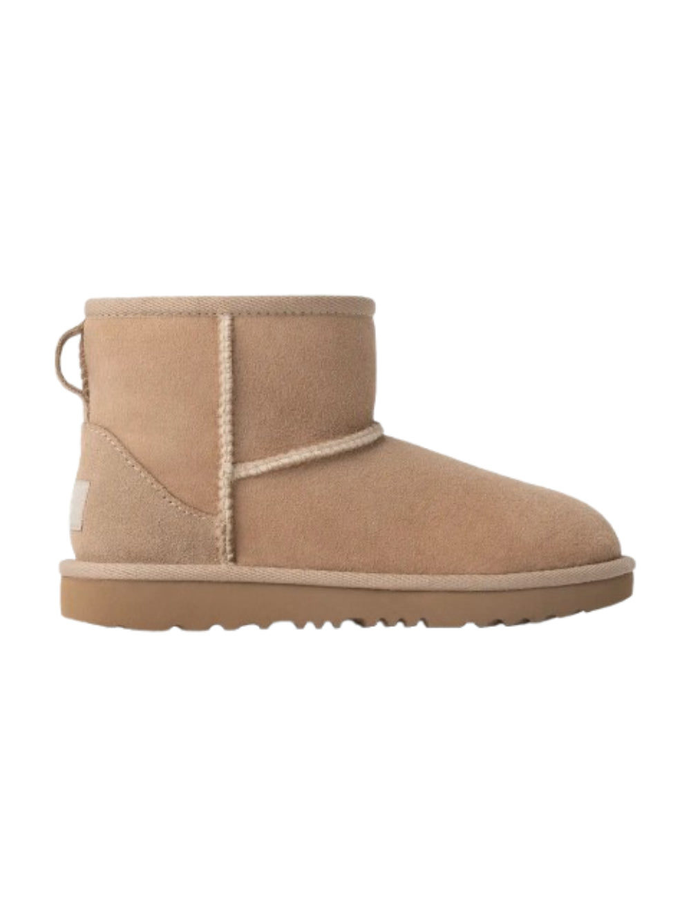 Stivaletti Classic II Mini per bambina UGG Kids beige con applicazione posteriore con logo 1017715K SAN UGG KIDS 