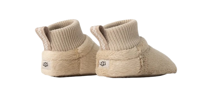 Stivaletti per neonati UGG Kids beige con dettaglio in pelliccia sintetica 1157639I MDSD UGG KIDS 