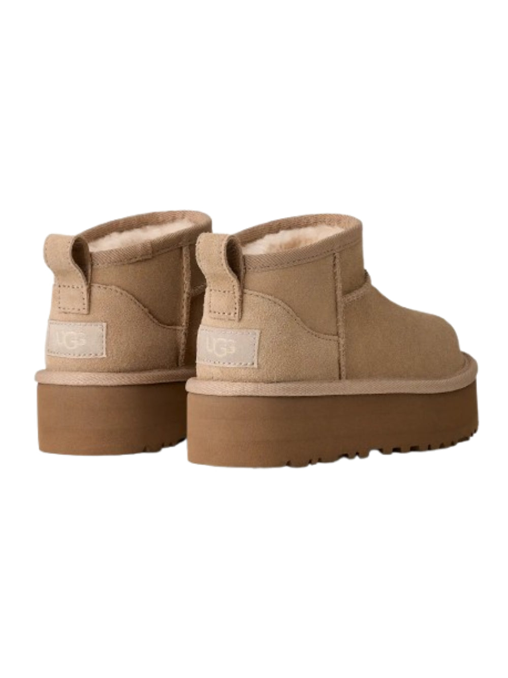 Stivali Classic Ultra Mini per bambina UGG Kids beige con suola rialzata 1157791K SAN UGG KIDS 