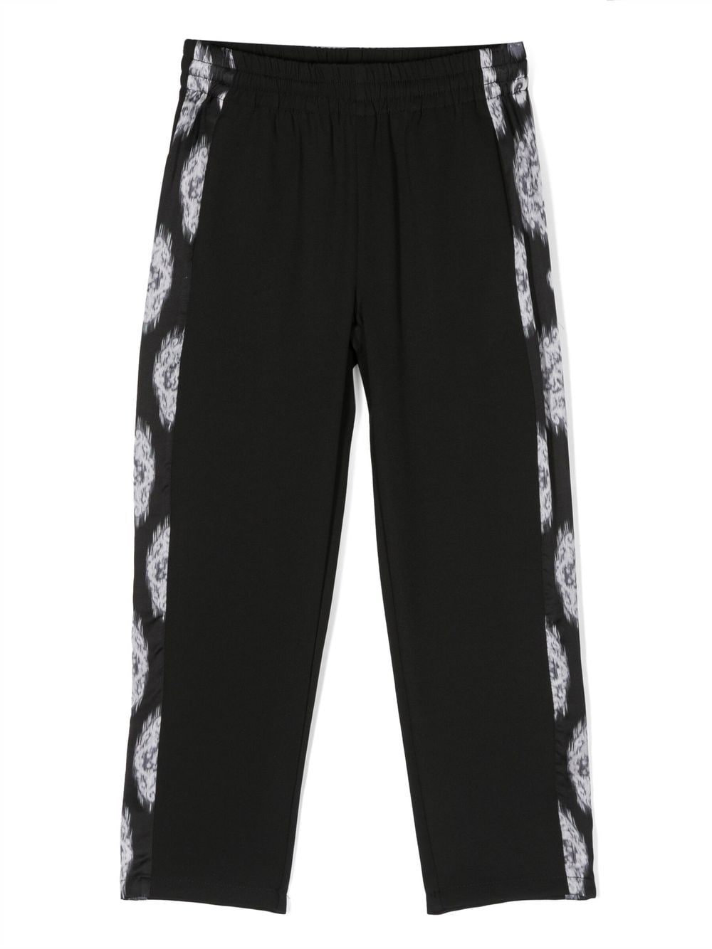 Trousers with side print