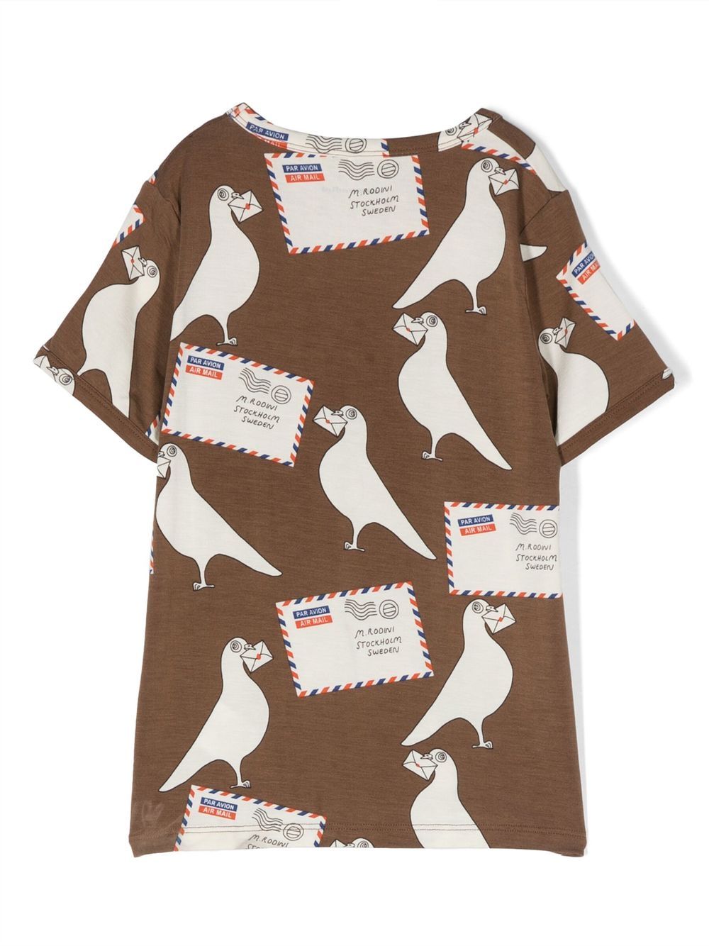 T-shirt con motivo "piccione viaggiatore"