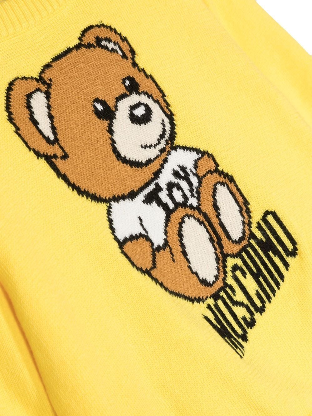 Maglione giallo Teddy intarsiato