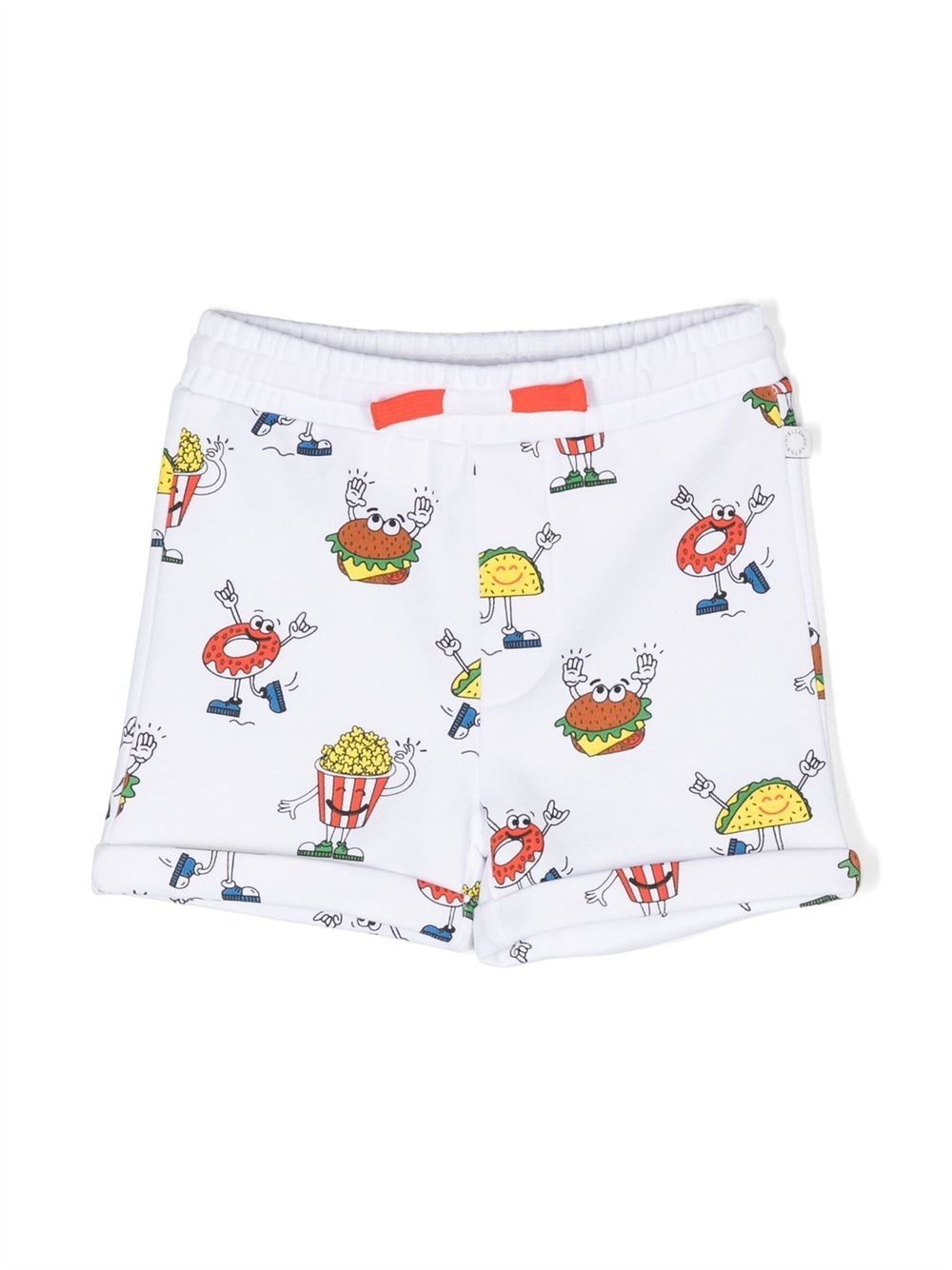 Shorts con stampa food friends