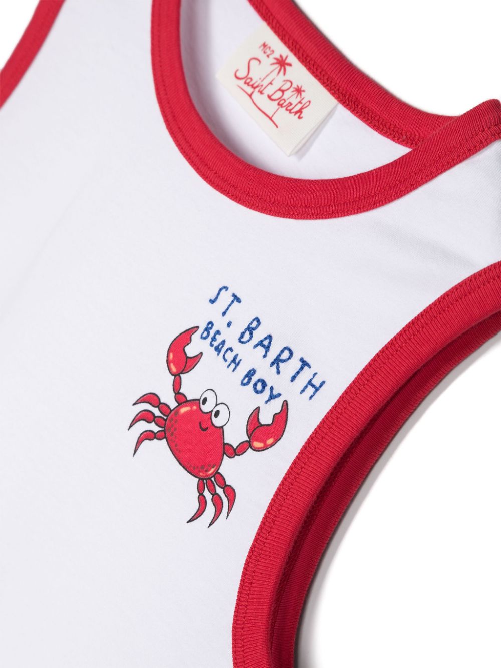 Crab Boy printed tank top