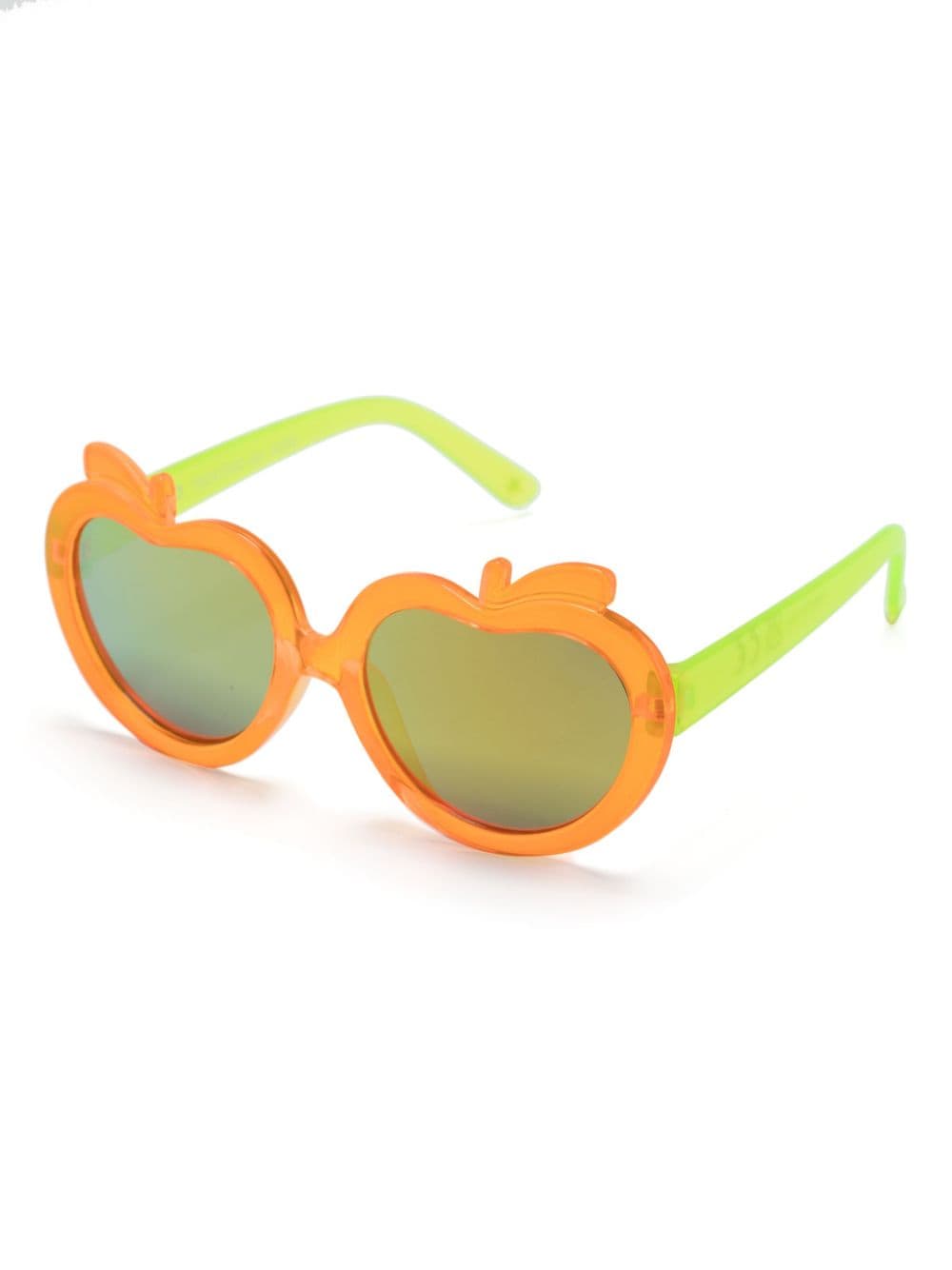 Asymmetrical sunglasses with tinted lenses