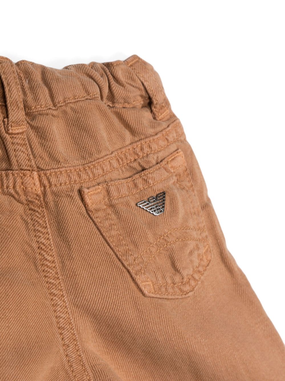 Pantaloni con placca logo