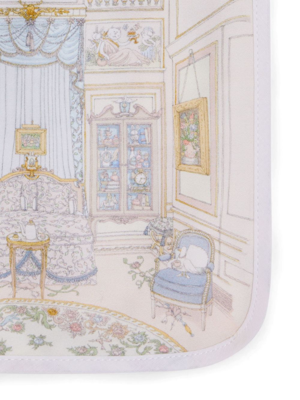 Bavaglino per neonati Atelier Choux bianco con stampa BI-CS-FRB E-U ATELIER CHOUX PARIS KIDS 