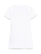 Abito modello t-shirt per bambina Balmain Kids bianco con decorazione logo BW1C01 Z2389 100NE BALMAIN KIDS 