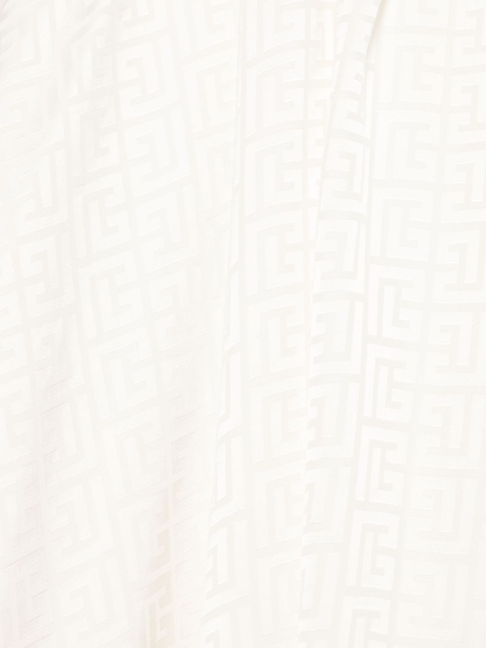 Abito per bambina Balmain Kids bianco con motivo jacquard BW1D62 S0192 102 BALMAIN KIDS 