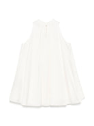 Abito per bambina Balmain Kids bianco con motivo jacquard BW1D62 S0192 102 BALMAIN KIDS 