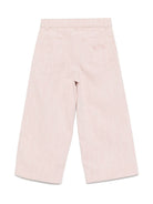 Pantaloni per bambina Bonpoint Gersande rosa con due tasche posteriori applicate S05GPAW00002 023B BONPOINT KIDS 