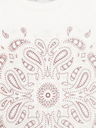 T-shirt con stampa paisley per bambino Eleventy Kids bianc con orlo dritto EW8P11 Z1292 101BD ELEVENTY KIDS 