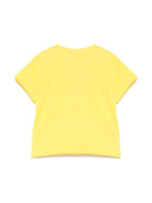 T-shirt per neonati Moschino Kids giallo con stampa Teddy Bear MUM04CLAA02 50577 MOSCHINO KIDS 