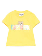T-shirt per neonati Moschino Kids giallo con stampa Teddy Bear MUM04CLAA02 50577 MOSCHINO KIDS 