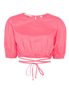Blusa per donna Scotch & Soda rosa in popeline U9A00639T 641 SCOTCH DONNA 