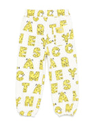 Pantaloni sportivi STELLA MCCARTNEY KIDS x SpongeBob bianchi con tasca posteriore sagomata TW6S10 Z2819 101MC STELLA McCARTNEY KIDS 