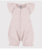 Tutina per neonati Petit Bateau rosa con dettaglio arricciature A0CNI 01 PETIT BATEAU KIDS 