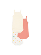 Set di tre body per neonati Petit Bateau multicolore senza maniche A0CXM 00 PETIT BATEAU KIDS 