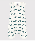 Tutina per neonati Petit Bateau bianco con stampa grafica all-over A0CZB 03 PETIT BATEAU KIDS 