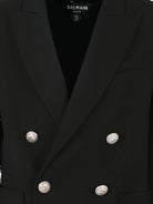Giacche per bambino Balmain Kids nera con bottoni color argento BX2P04 I0196 930AG BALMAIN KIDS 