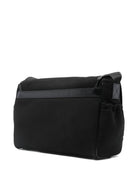 Borsa fasciatoio per neonati Balmain Kids nera con logo ricamato BY0618 Z0042 930AV BALMAIN KIDS 