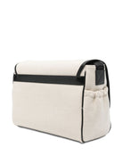 Borsa fasciatoio per neonati Balmain Kids beige con ricamo logo a contrasto BY0618 Z1839 102NE BALMAIN KIDS 