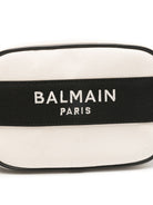 Borsa per bambina Balmain Kids bianca e nera con logo sul davanti BY0B68 Z0042 101NE BALMAIN KIDS 
