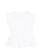 Abito per neonata Balmain Kids bianco con ruches BY1001 Z3672 100RS BALMAIN KIDS 