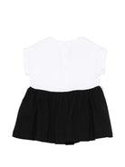 Abito per bambina Balmain Kids nero con ruches BY1092 Z3672 930BC BALMAIN KIDS 