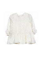 Abito per neonata Balmain Kids  bianchi a maniche lunghe BY1150 S0192 102 BALMAIN KIDS 