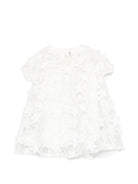 Abito per neonata Balmain Kids bianco a fiori BY1181 U0263 100 BALMAIN KIDS 
