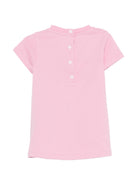 Abito per neonata Balmain Kids rosa con logo sul davanti BY1201 Z3672 552NE BALMAIN KIDS 
