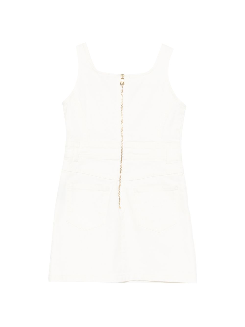 Abito per bambina Balmain Kids bianco con bretelle sottili BY1B42 Z3702 100 BALMAIN KIDS 