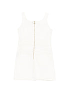 Abito per bambina Balmain Kids bianco con bretelle sottili BY1B42 Z3702 100 BALMAIN KIDS 